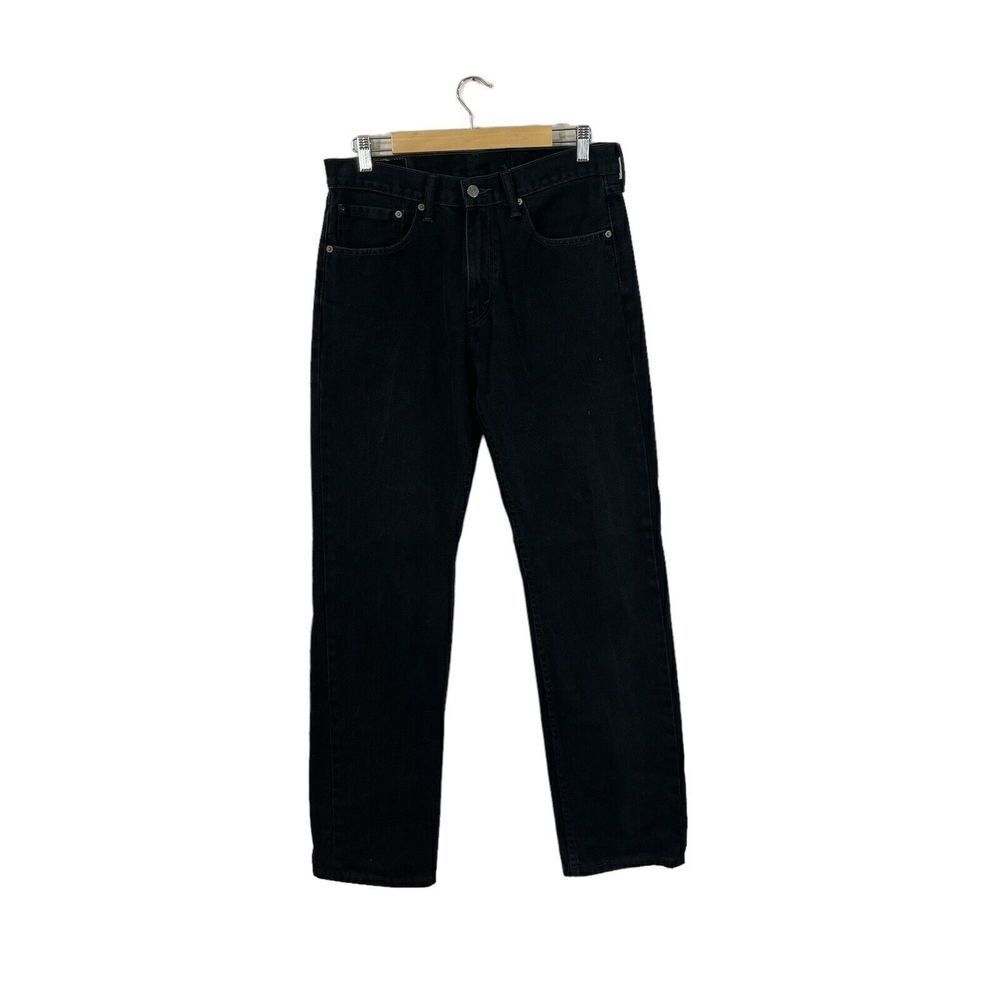 Levi's 505 34X34 Jean 33" Leg Inseam Black Straight Leg 100% Cotton Mens